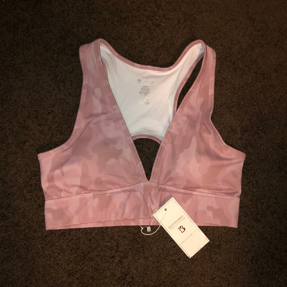 Buff Bunny Mauve Camo Sports Bra